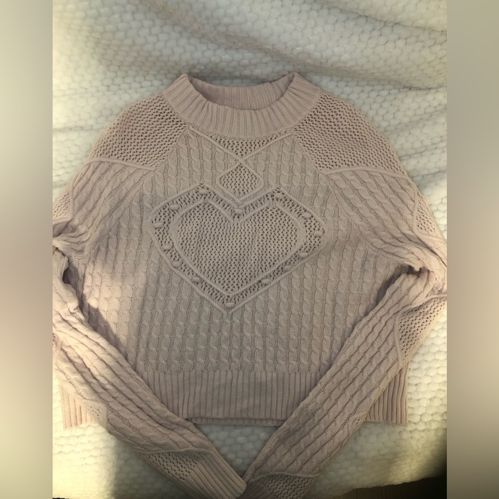BEVERLY AND BECK pink high neck sweater